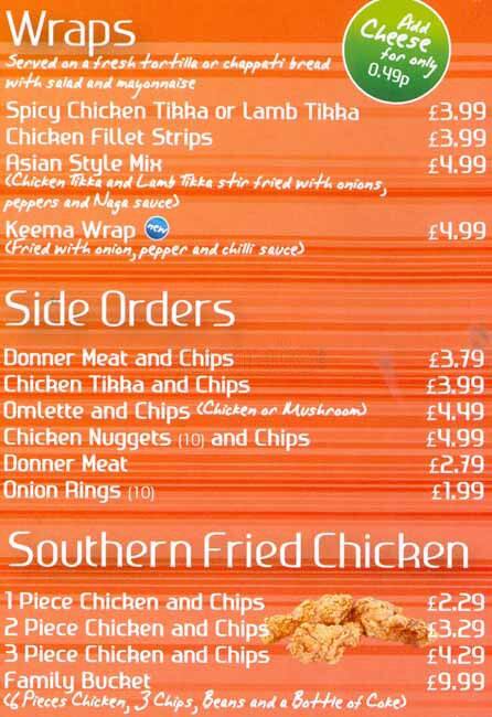 T Spoon menu