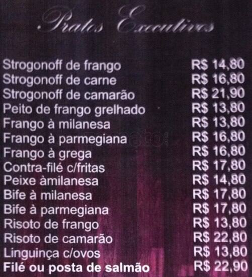 Adega Timão cardápio