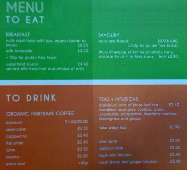 Menu at Meadowlark pub & bar, Edinburgh