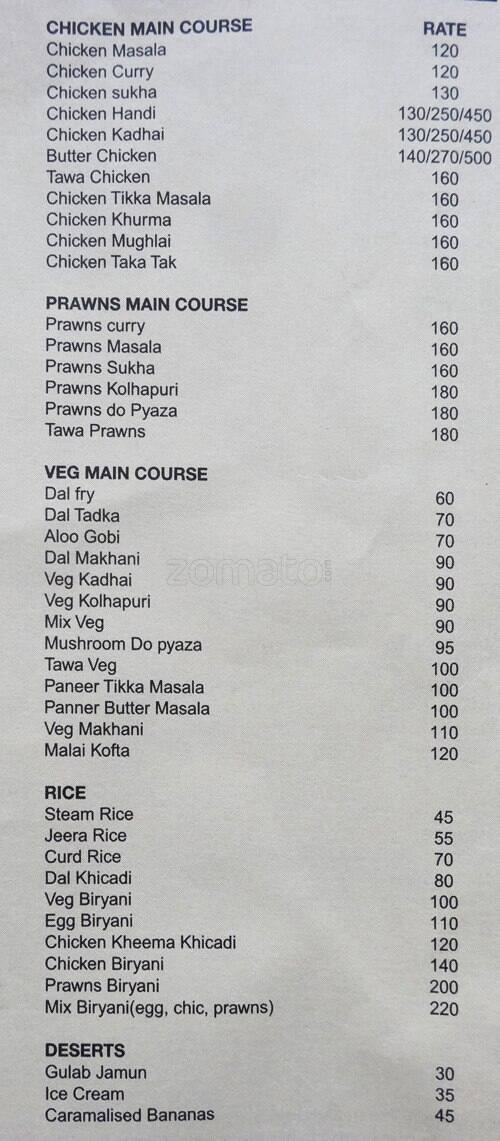Koca Cafe menu