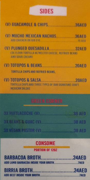 La Patrona Menu Menu Untuk La Patrona Al Dhafrah Abu Dhabi