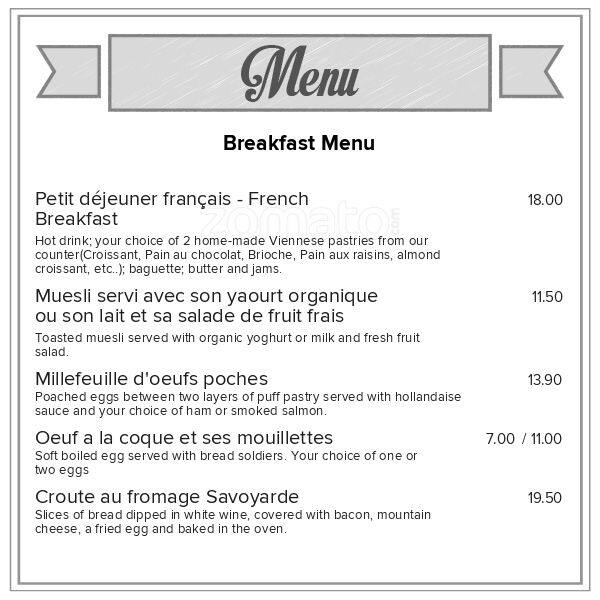 Les Alpes Menu, Menu for Les Alpes, Queenstown Central, Queenstown ...