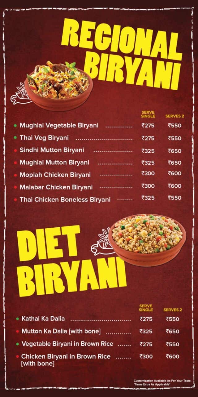 Biryani Queen Menu, Menu for Biryani Queen, Udyog Vihar, Gurgaon Zomato