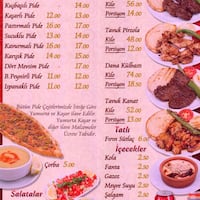 karadeniz pide kofte evi menu