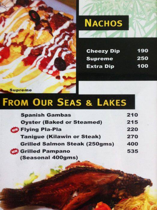 Menu at Off the Grill pub & bar, Cainta