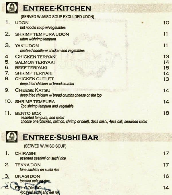 Mr. Wasabi Menu, Menu for Mr. Wasabi, Bayside, New York City