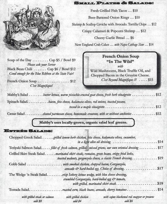 Maltby's Menü, Maltby's, Los Altos, Los Altos için Menü Urbanspoon/Zomato