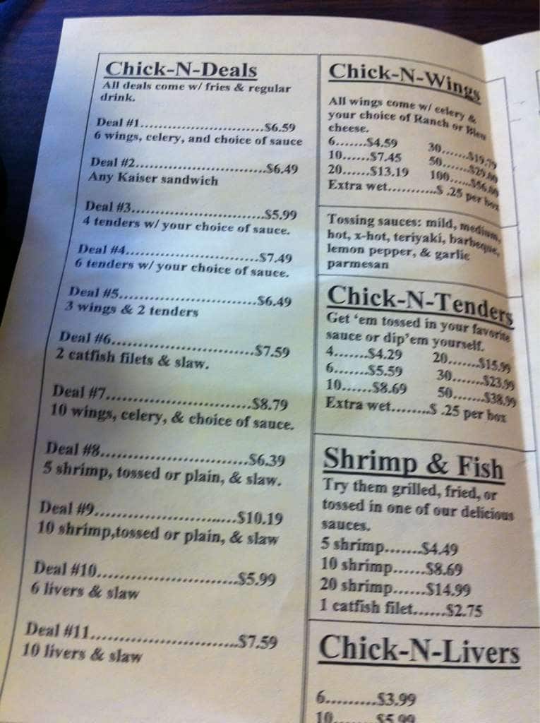 Chick N Run Menu, Menu for Chick N Run, Locust Grove, Atlanta Urbanspoon/Zomato