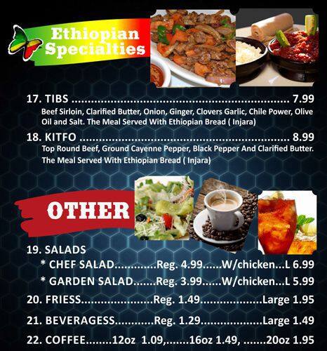 Z Magic Food Store menu