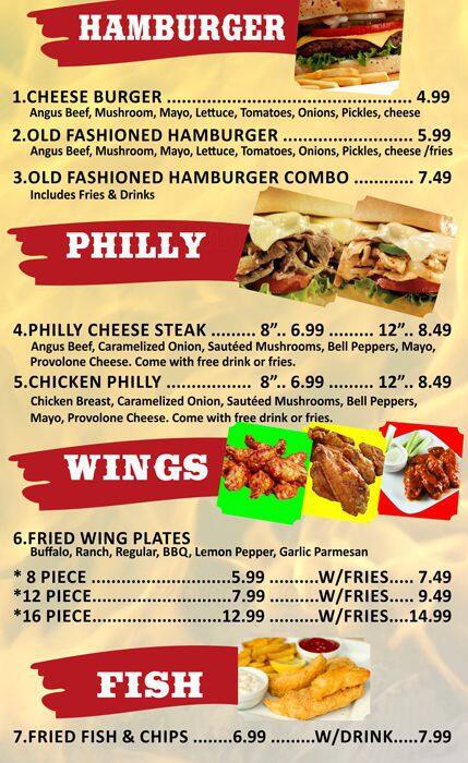 Z Magic Food Store menu