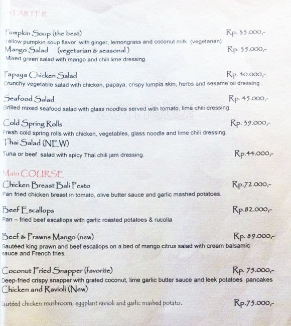 Bali Pesto Cafe Menu, Menu podniku Bali Pesto Cafe, Ubud, Bali Zomato