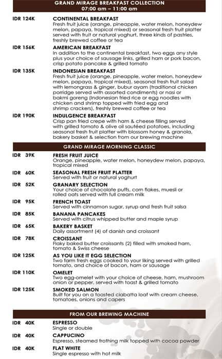 all inclusive drinks bali