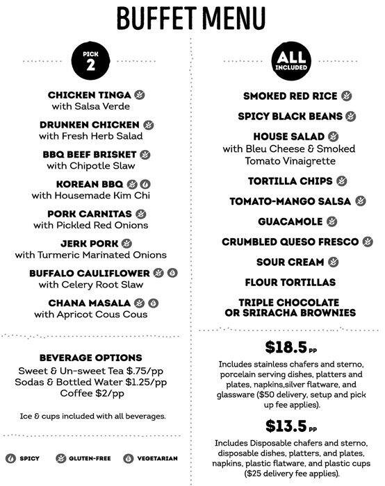 Menu at TIN Kitchen, Charlotte, 525 N Tryon St