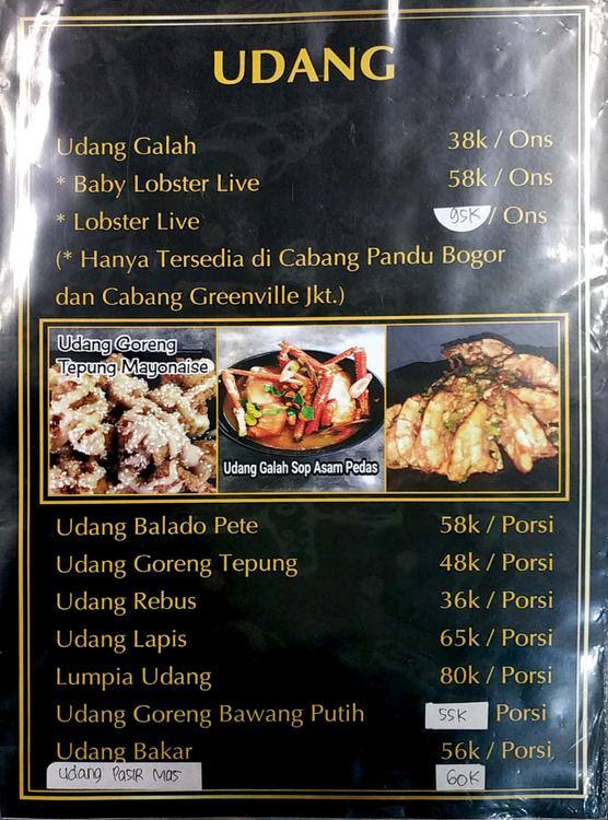 King Seafood Menu Menu for King Seafood Green Ville Jakarta. www.zomato.c.....