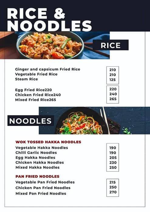 Zero Miles Bar & Restaurant menu