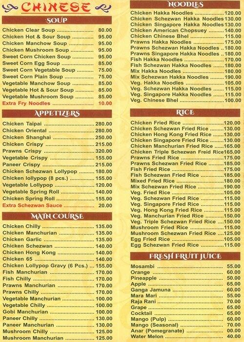 Spenta Menu, Menu for Spenta, Mira Road, Mumbai Zomato