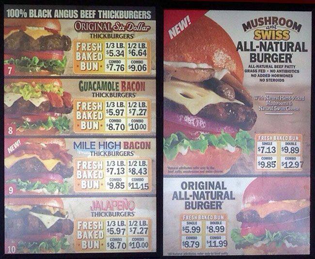 carl's jr menu