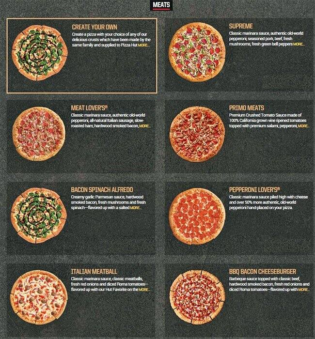 Pizza Hut Menu, Menu for Pizza Hut, Mooresville, Charlotte Urbanspoon/Zomato
