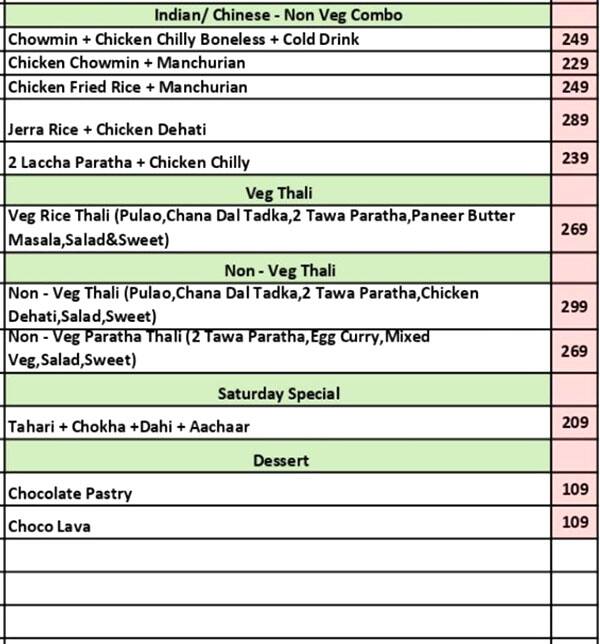 Bhabhi's Kitchen menu