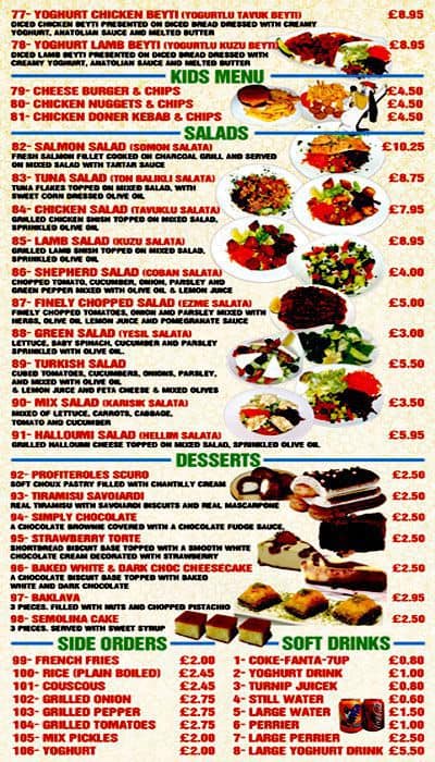Tash menu