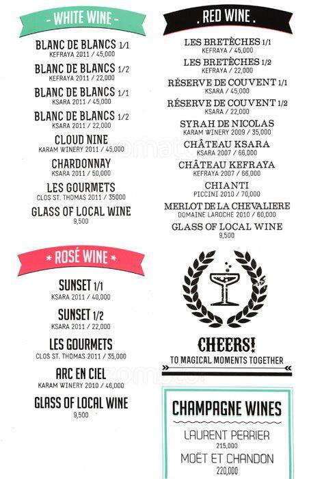 Magnolia menu