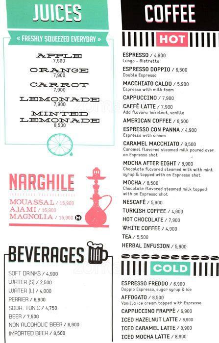 Magnolia menu