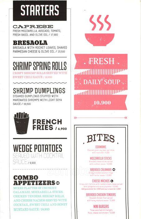 Magnolia menu