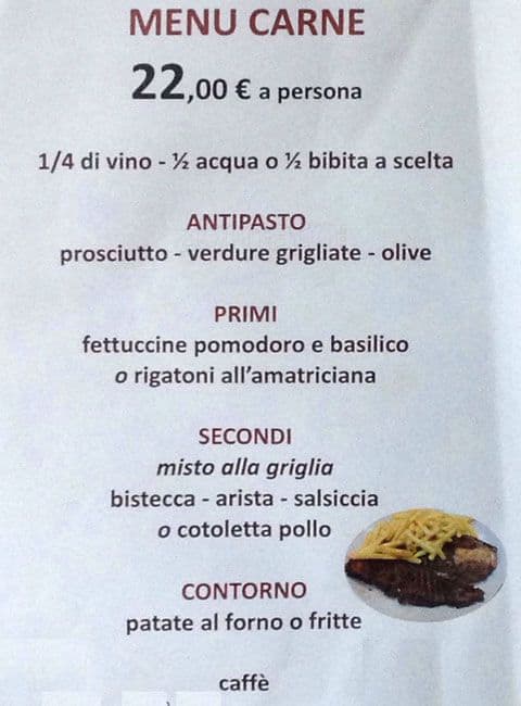 Menu di Primavera da Vladimiro 