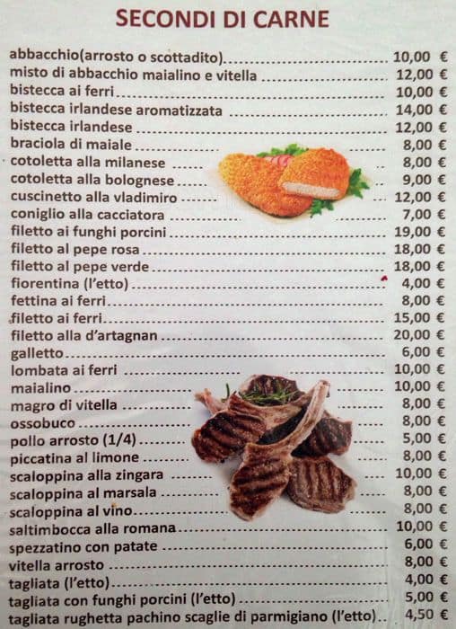 Menu di Primavera da Vladimiro 