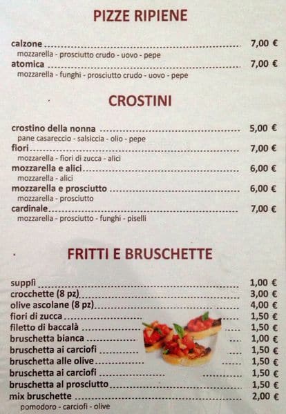 Menu di Primavera da Vladimiro 