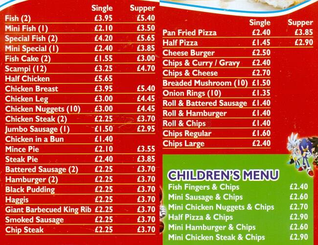 Ferry Fryer menu, Menu restauracji Ferry Fryer, Scotstoun, Glasgow Zomato UK