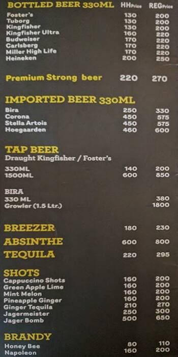 Pot Pourri menu
