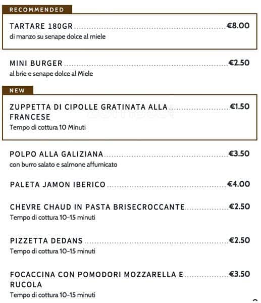 Menu di Dedans 