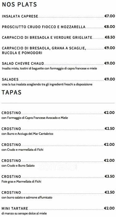 Menu di Dedans 