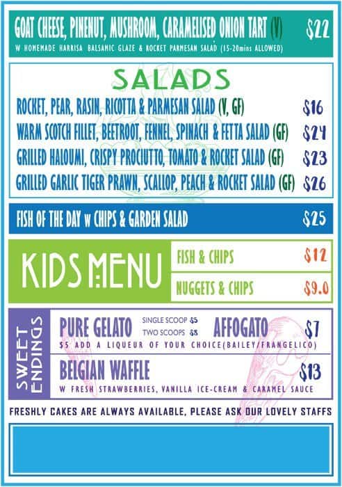 Butterfly menu