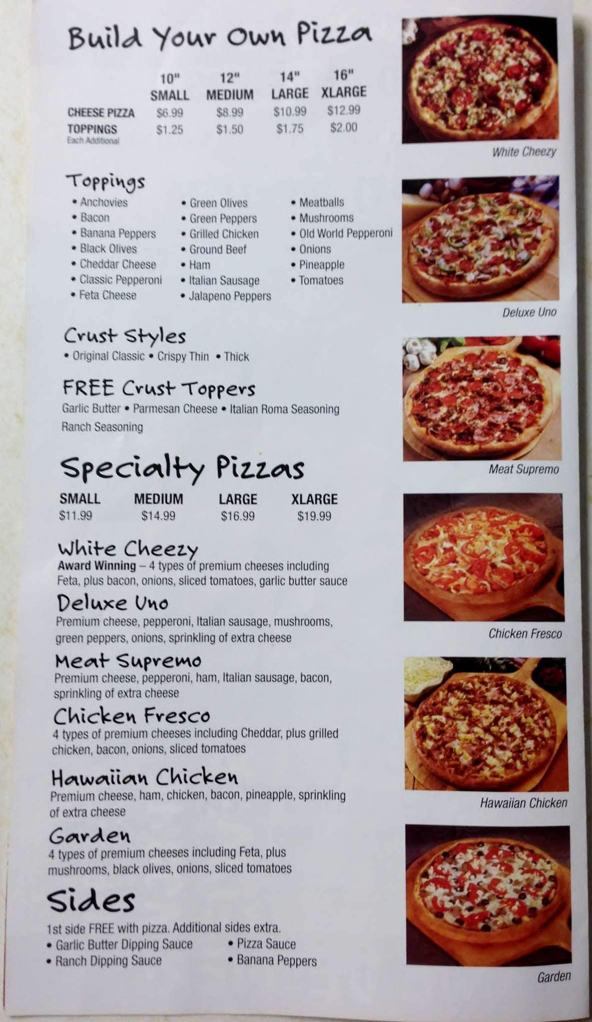 Marco's Pizza Menu, Menu for Marco's Pizza, West, Indianapolis ...