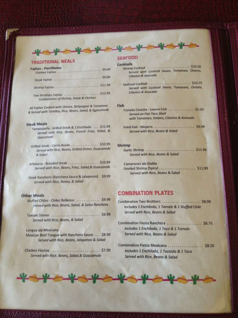 Dos Hermanos Tacos y Burritos Express II Menu Urbanspoon/Zomato