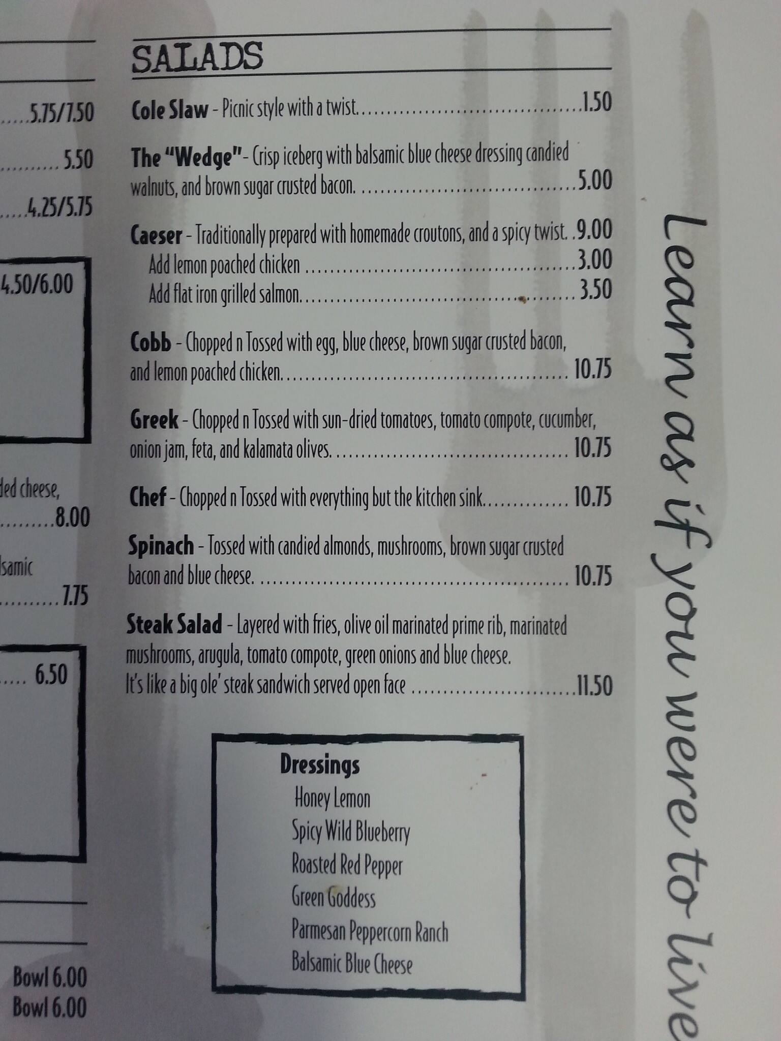 Chow Menü, Chow, Springfield, Eugene için Menü Urbanspoon/Zomato