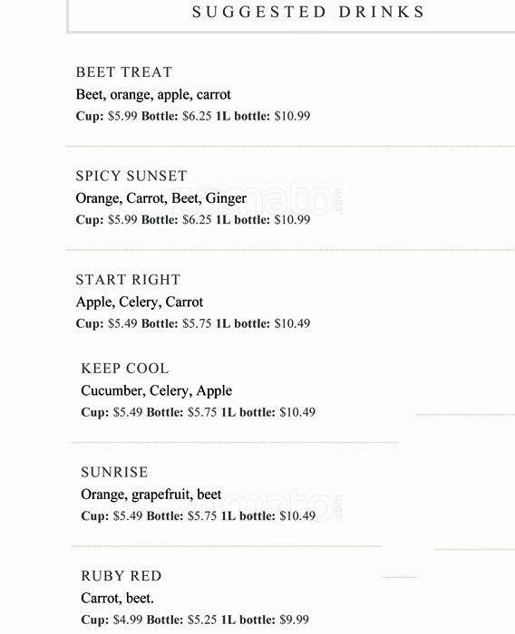 Ghazale On College menu