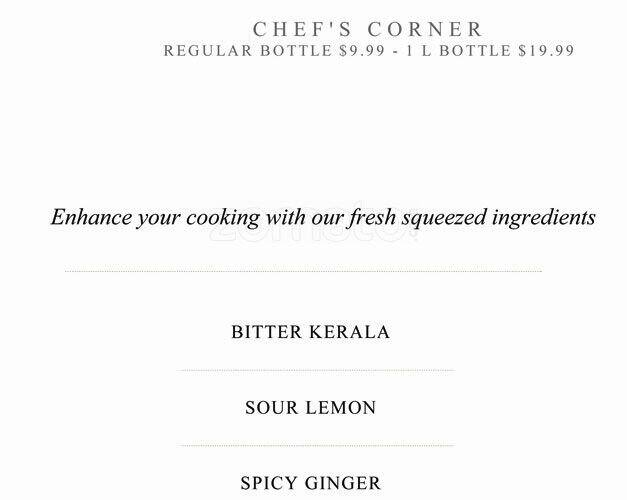 Ghazale On College menu