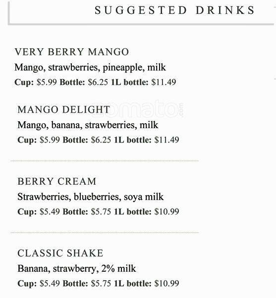 Ghazale On College menu