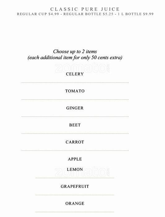 Ghazale On College menu