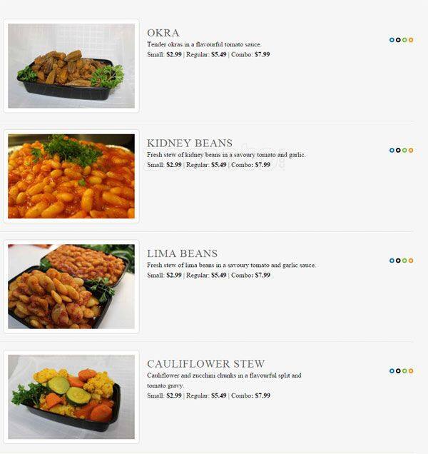 Ghazale On College menu