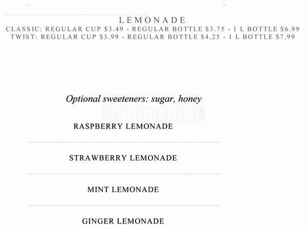 Ghazale On College menu