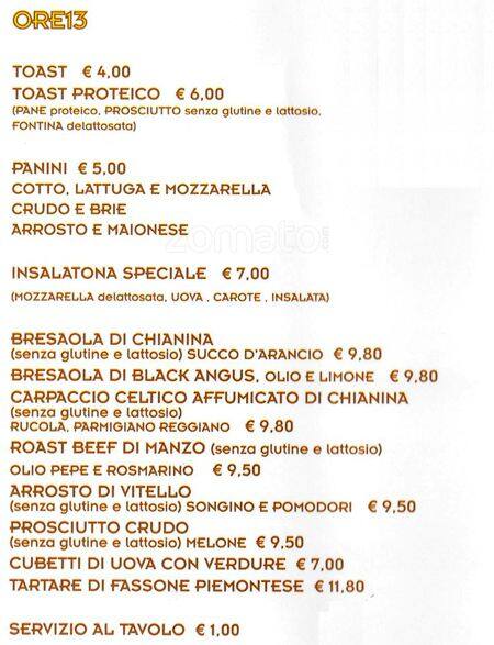Menu di Be.Well 