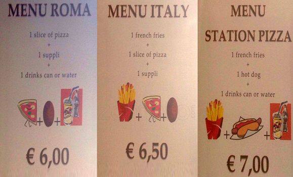 Menu di Station Pizza 