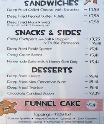 Rio Rita menu