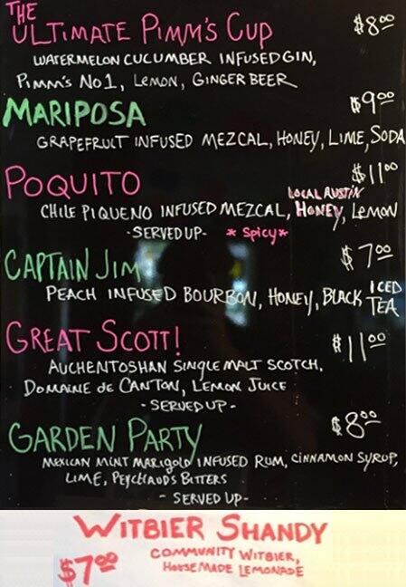 Rio Rita menu