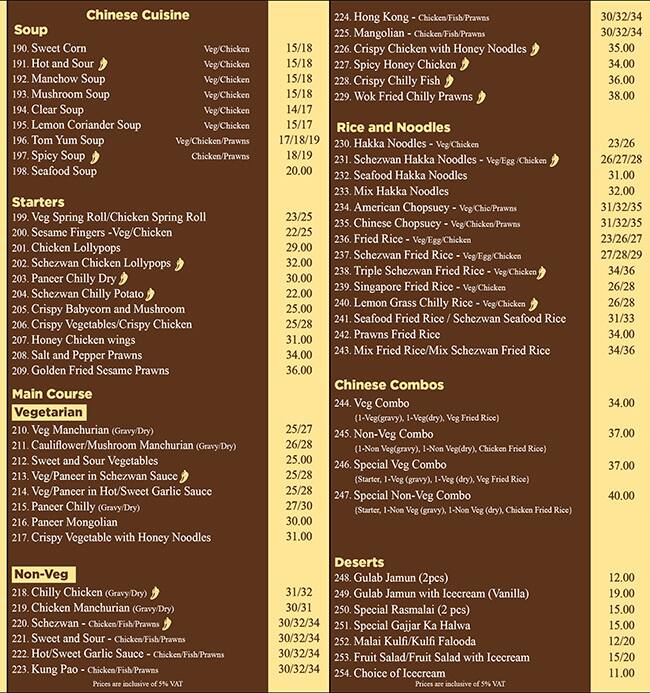 Menu at Indi Spice restaurant, Dubai, International City China Cluster ...