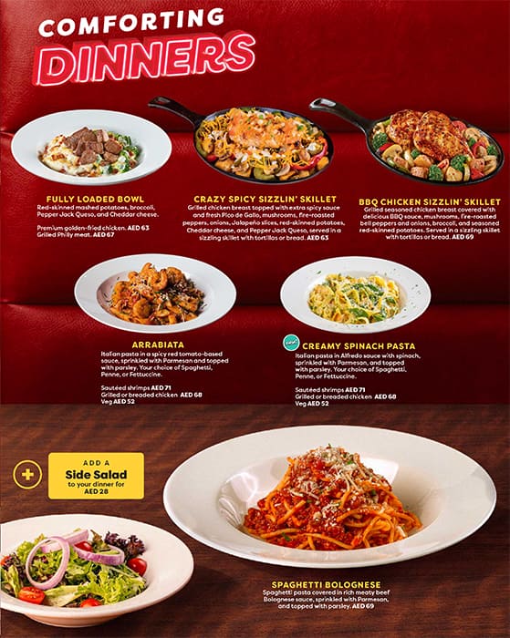 Denny's dinner deals menu